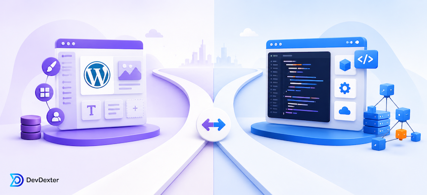 WordPress vs Custom Web Development for Businesses
